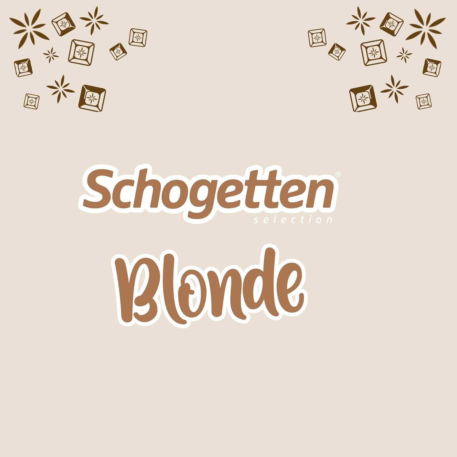 Schogetten Amande Blonde | Chocolat blanc aux éclats de caramel et d'amandes | 100g | Idéalement portionné (paquet de 2)