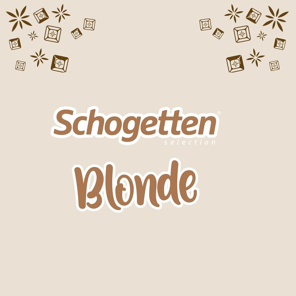 Schogetten Amande Blonde | Chocolat blanc aux éclats de caramel et d'amandes | 100g | Idéalement portionné (paquet de 2)