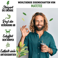 ORIGEENS BIO YERBA MATE TEA 1 KG - L'Original I Non torréfié, sans feuilles, sans tiges, sans poussière et sans miettes I Boisson énergisante et détoxifiante