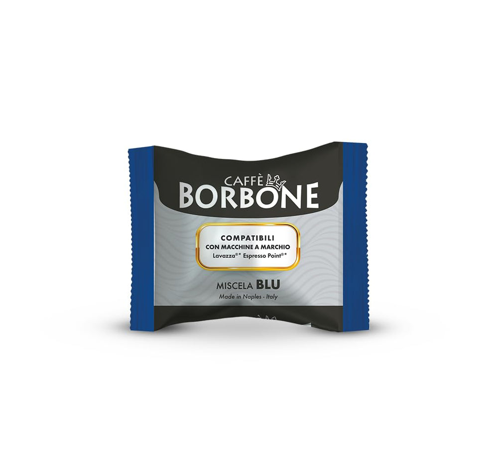 Caffè Borbone Blue Kaffeemischung - 100 Kapseln - Compatible avec Kaffeemaschinen der Marke Lavazza®* Espresso Point®*