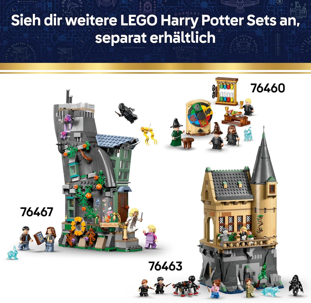 LEGO Harry Potter Kessel: Geheimes Klassenzimmer für Zaubertränke - DIY Set für Schreibtisch oder Schlafzimmer mit Patronus und Hermine und Snape Minifiguren - Geschenk für Kinder ab 10 Jahren - 76464