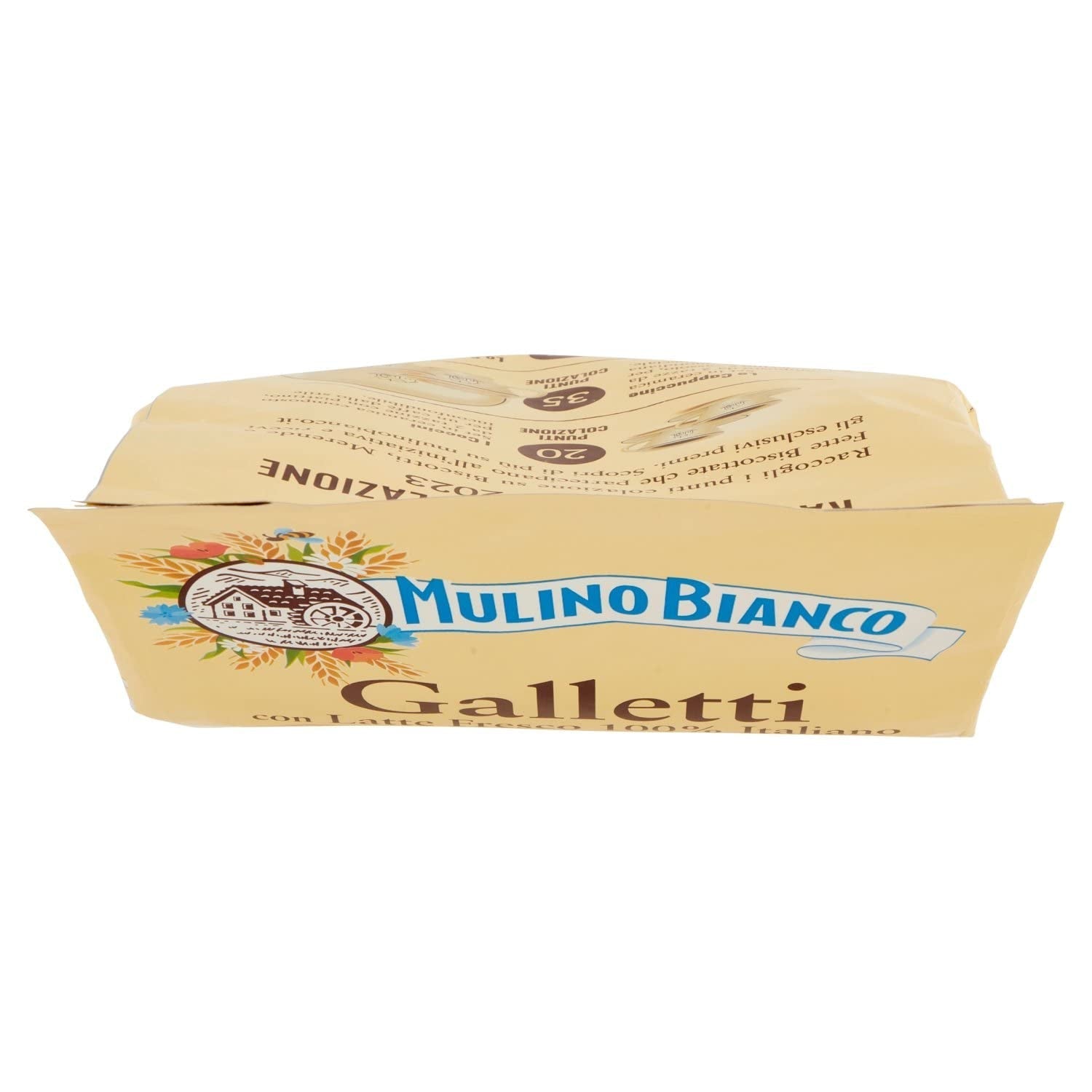 Biscuiți White Mill Frollini Galletti cu lapte proaspăt, 100% italieni, 350 g