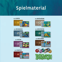 KOSMOS 683665 Pacifica - Relevez la ville engloutie avec tactique et chance, jeu pour deux, jeu de société pour exactement 2 joueurs, à partir de 10 ans, jeu de stratégie