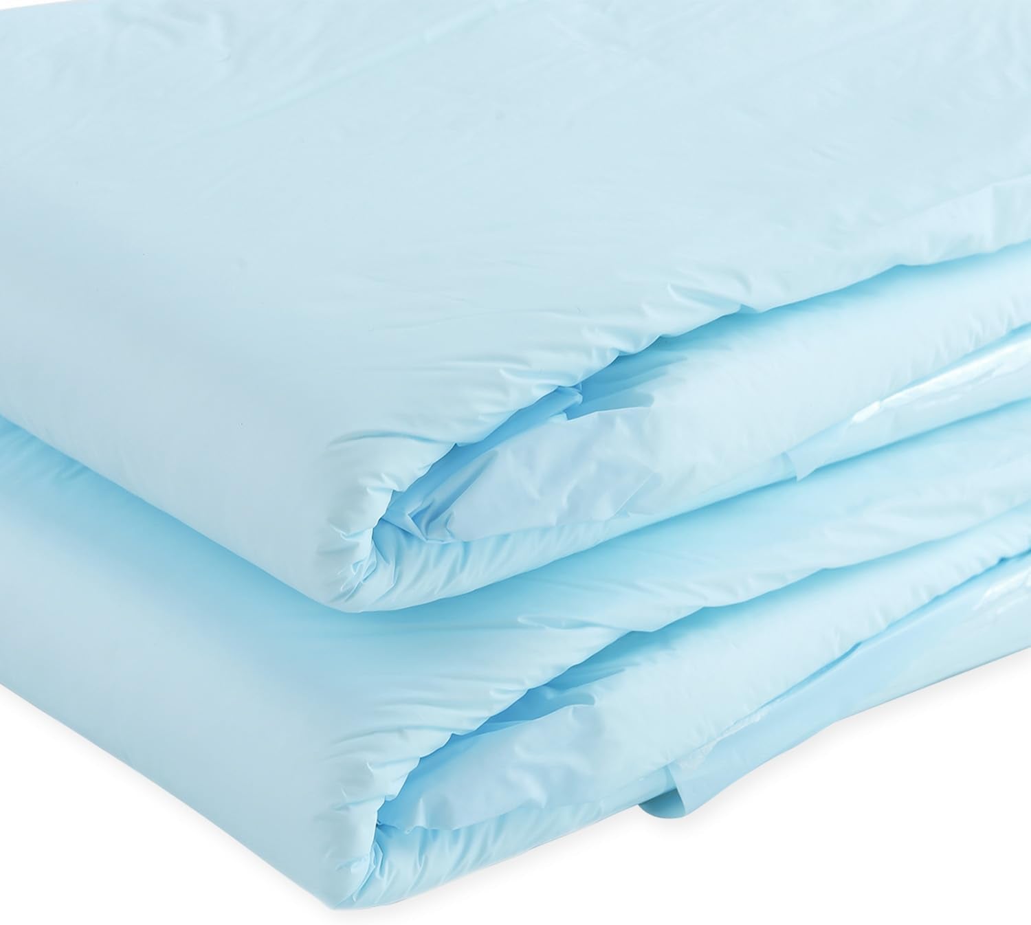 CutiePlusU Lot de 10 couches jetables pour incontinence avec boucles pour femme et homme, absorption maximale pendant la nuit – Bleu (grande taille 94-119 cm)