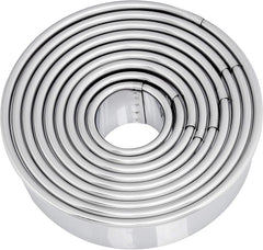 DeBuyer 3323.00N 9 Moules à Biscuits Ronds, Silicone, Gris, 13,2 x 13,2 x 4 cm