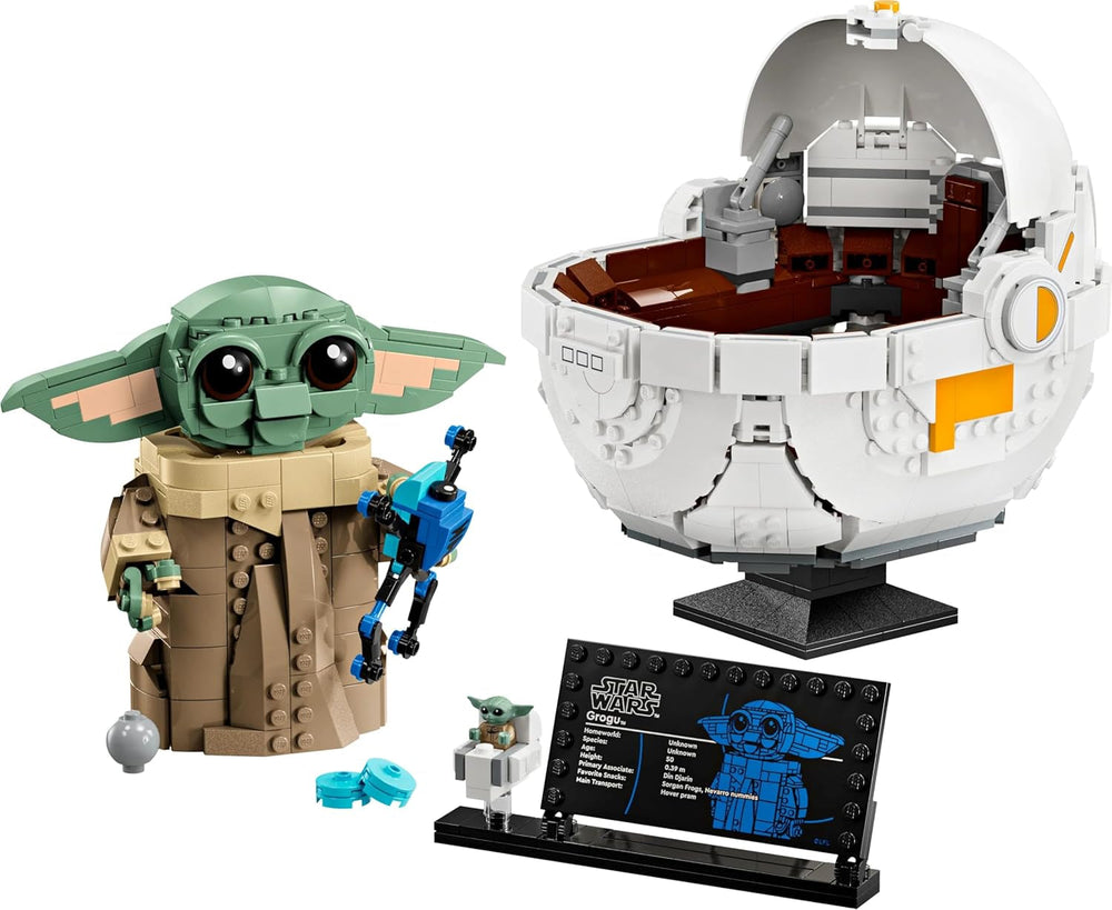 LEGO Star Wars 75403 Grogu dans son berceau répulseur mandalorien - Figurine à collectionner - Modèle à construire, jouer et exposer - Décorations pour la maison - Cadeau pour garçons et filles à partir de 10 ans Jeux de construction Besuche den LEGO-Store