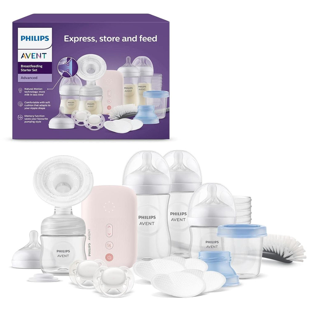 Pompe à lait électrique Philips Avent Natural Motion - Set Zum Abpumpen, Aufbewahren Und Füttern Inkl. Flaschen, Schnuller Und Becher (Modèle SCD340/31) Accessoires d'alimentation et d'allaitement Bebe Naty Shop