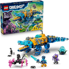 LEGO DREAMZzz 2in1 Krokodil-U-Boot - Spielzeug verwandelbar in Adler-U-Boot - incl. 3 Minifigures, 2 Spinnen und Einer sammelbaren blue Treasure-Kreatur - Geschenk für Jungen ab 8 Jahren - 71512