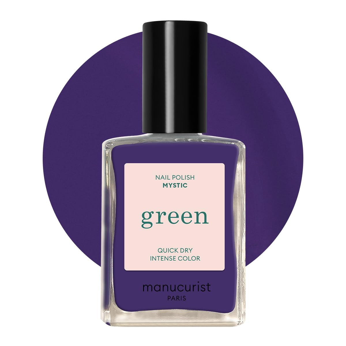 Manucurist Green - Vernis à ongles Rosy Beige Shell Beige - Vernis à ongles à séchage rapide - Ongles DIY - Vegan 12-Free - À base de plantes - Vernis à ongles - Fabriqué en France