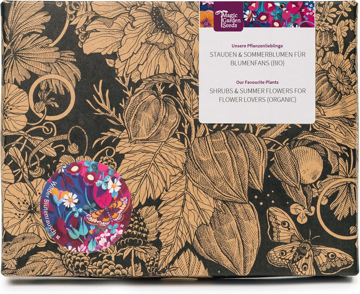 Nos plantes préférées : Plantes vivaces et fleurs d'été pour les amateurs de fleurs (biologiques) - Coffret cadeau de graines avec 6 jolies variétés pour une explosion florale sauvage - vous rend heureux !