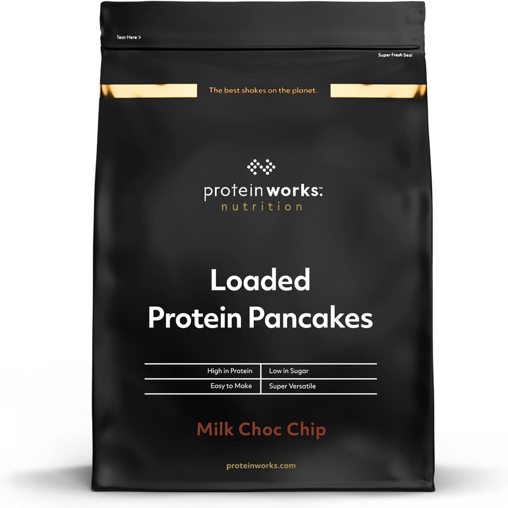 Protein Works - Loaded Protein Pfannkuchen | Premium Pfannkuchen Mischung | Eiweiß Pancakes | Protein Pancakes | 8 Servings | Natürlich | 500G Amestec pentru copt si gatit Naty Shop 500 G (1Er Pack) Natürlich