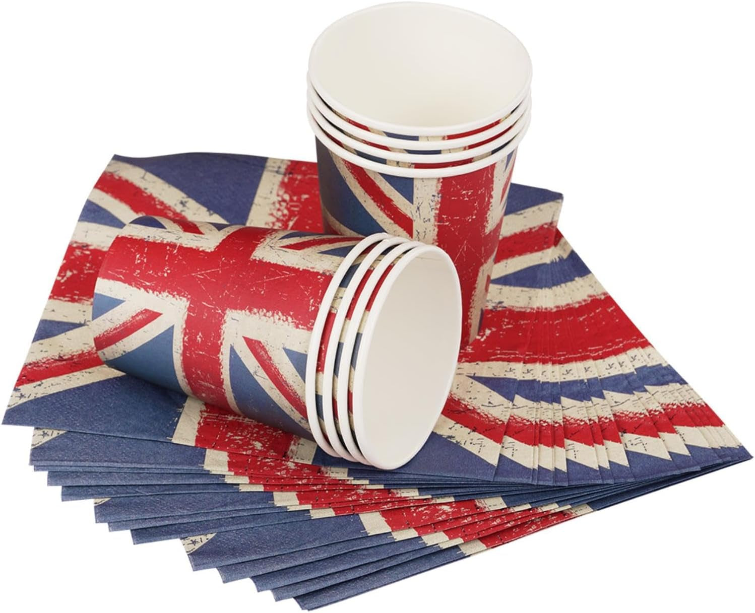 Smiffys Union Jack Vintage Style Print Veselă de masă