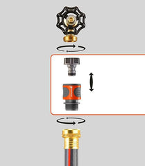 Raccords de tuyau à connexion rapide GARDENA 5 pièces 18270-81 : Kit de connexion rapide pour tuyaux d'arrosage avec raccords 5/8" ou 1/2" : Pour un raccordement rapide des tuyaux d'arrosage et des arroseurs.
