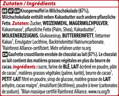 Nestlé KitKat Barres de chocolat classiques Barres de gaufrettes croustillantes au chocolat au lait Paquet de 24 (24 x 41,5 g)