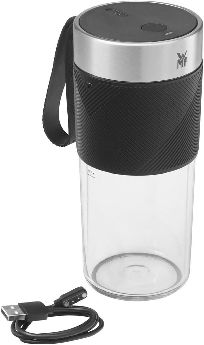 WMF Küchenminis Mix on the Go 300 ml, mini mixeur à emporter, mixeur USB Smoothie Maker, mixeur personnel aufladbarer, mixeur portable pour smoothies, shakes Kitchen Naty Shop