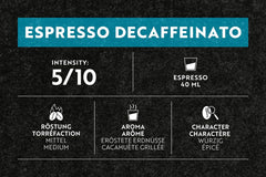 Café Royal Espresso Decaffeinato 36 capsules pour machine à café Nespresso - intensité 5/10 - capsules de café certifiées UTZ en aluminium (emballage avec 2)