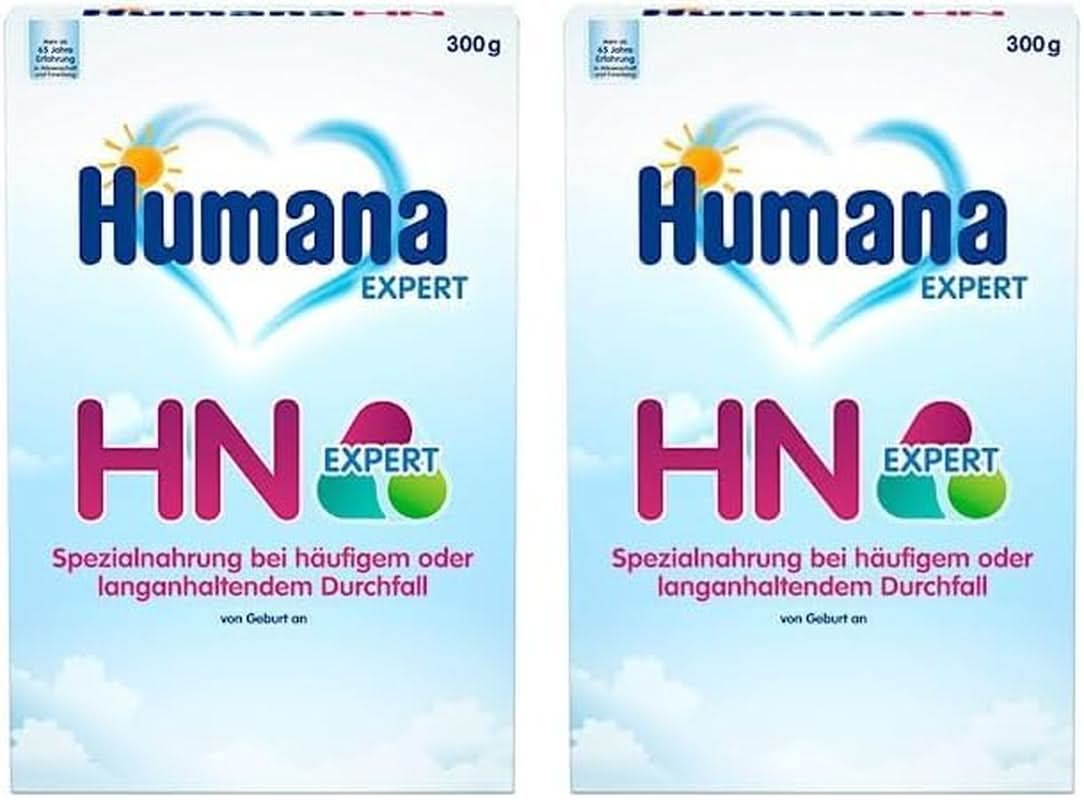 Humana HN Expert, dès la naissance, aliment spécial pour diarrhées fréquentes ou prolongées, favorise la normalisation des selles, à la banane, 300 g Naty Shop