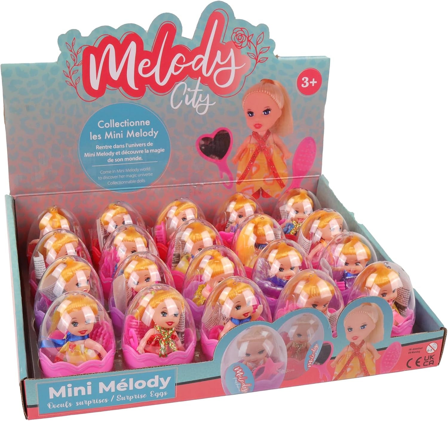 - 20er Pack Eier mit Mini-Puppe - Fashion - Mannequin Puppe - 010982PA - Mehrfarbig - Kunststoff - Figur - Puppe - Kinderspielzeug - Geburtstag - Zubehör - Ab 3 Jahren