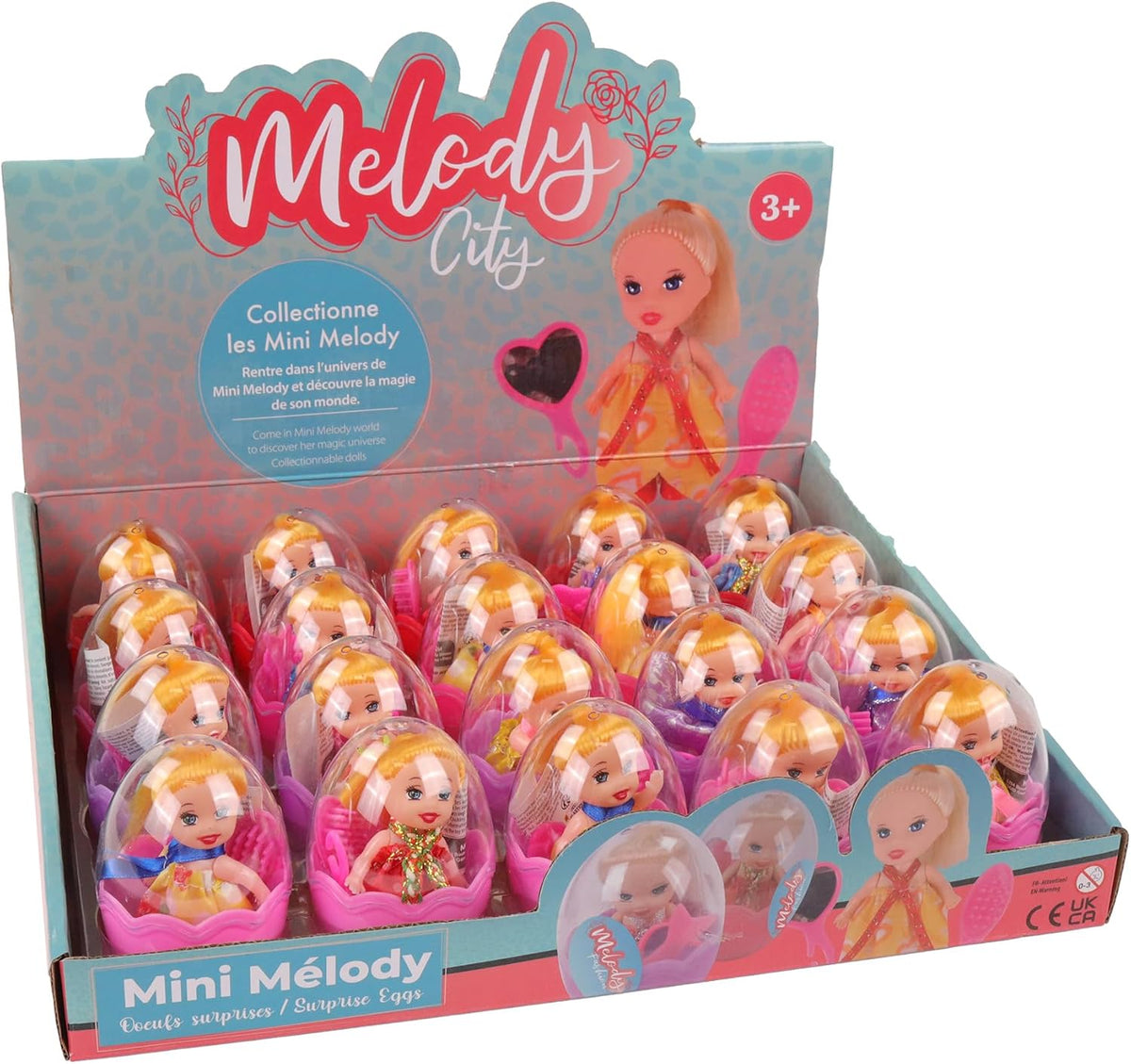 - 20er Pack Eier mit Mini-Puppe - Fashion - Mannequin Puppe - 010982PA - Mehrfarbig - Kunststoff - Figur - Puppe - Kinderspielzeug - Geburtstag - Zubehör - Ab 3 Jahren