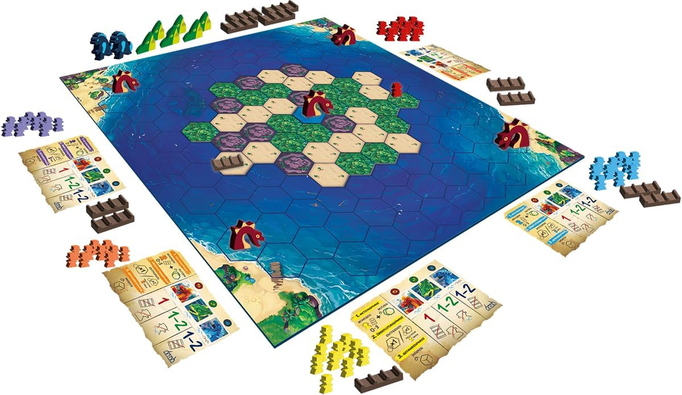 Zygomatic, Survive The Island, Jeu familial, Jeu de société, 2-5 joueurs, 8 ans et plus, 45 minutes, Allemand