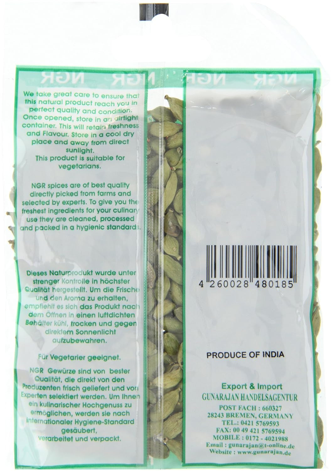 Cardamome, verte, entière, 50g (1 x 50g Packung)