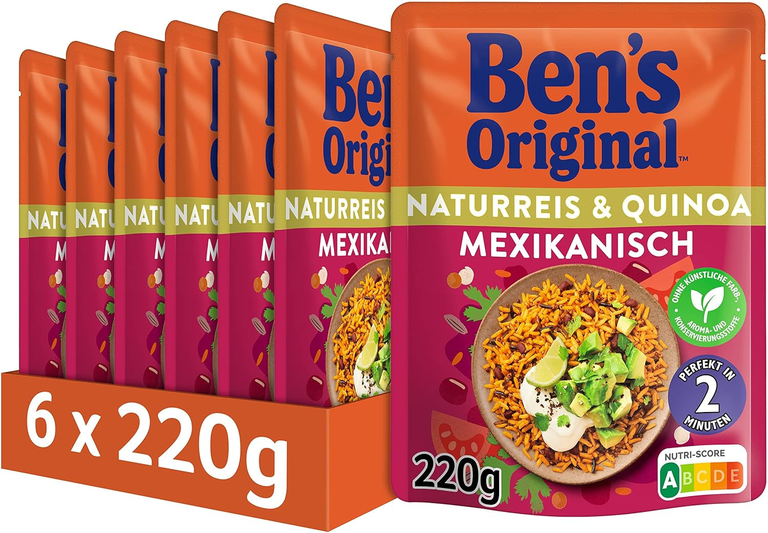 BEN'S ORIGINAL™ riz express naturel 6 x 220g