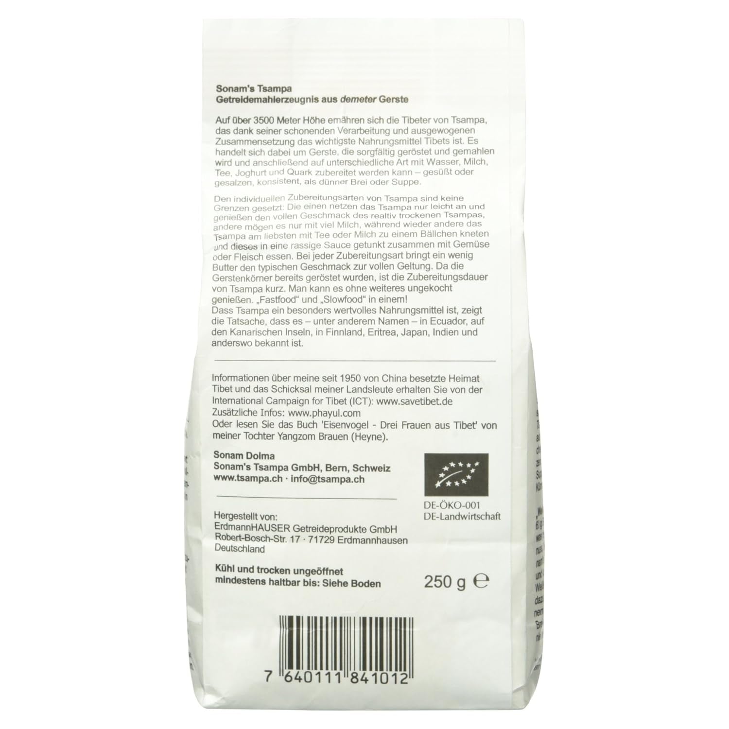 Orge Tsampa de Sonam, 250g