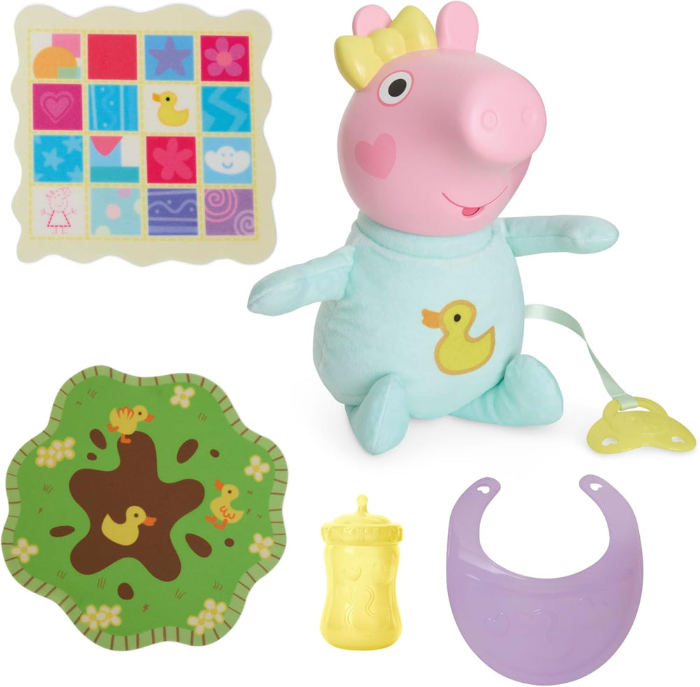 Poupée interactive Peppa Pig Evie 28 cm avec 20 sons et de nombreuses fonctions, ensemble de jouets pour enfants à partir de 3 ans