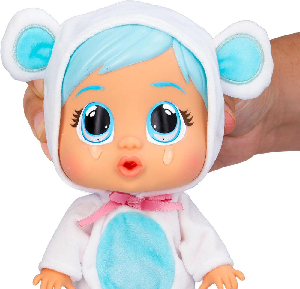 Cry Babies Loving Care Kristal Doll, Kristal Loving Care Baby Doll avec 3 accessoires pour jouer au docteur, soins infirmiers, pleurer avec de vraies larmes, jouet pour bébé de 18 mois