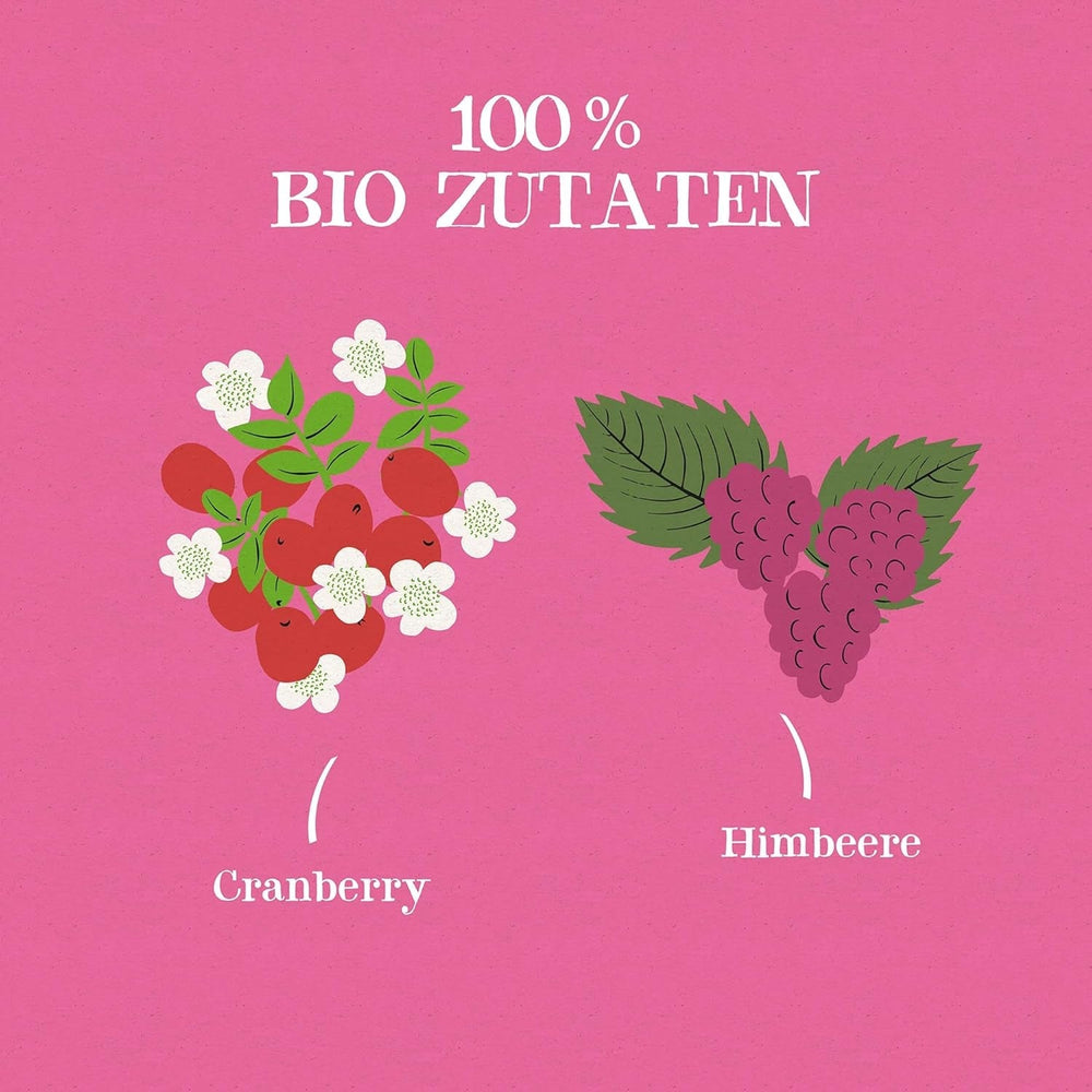 Cupper Thé aux fruits bio Canneberge Framboise | Thé à la framboise | 250 sachets de thé non blanchis | Grand paquet | Parfait pour le bureau | Écologique | Commerce équitable