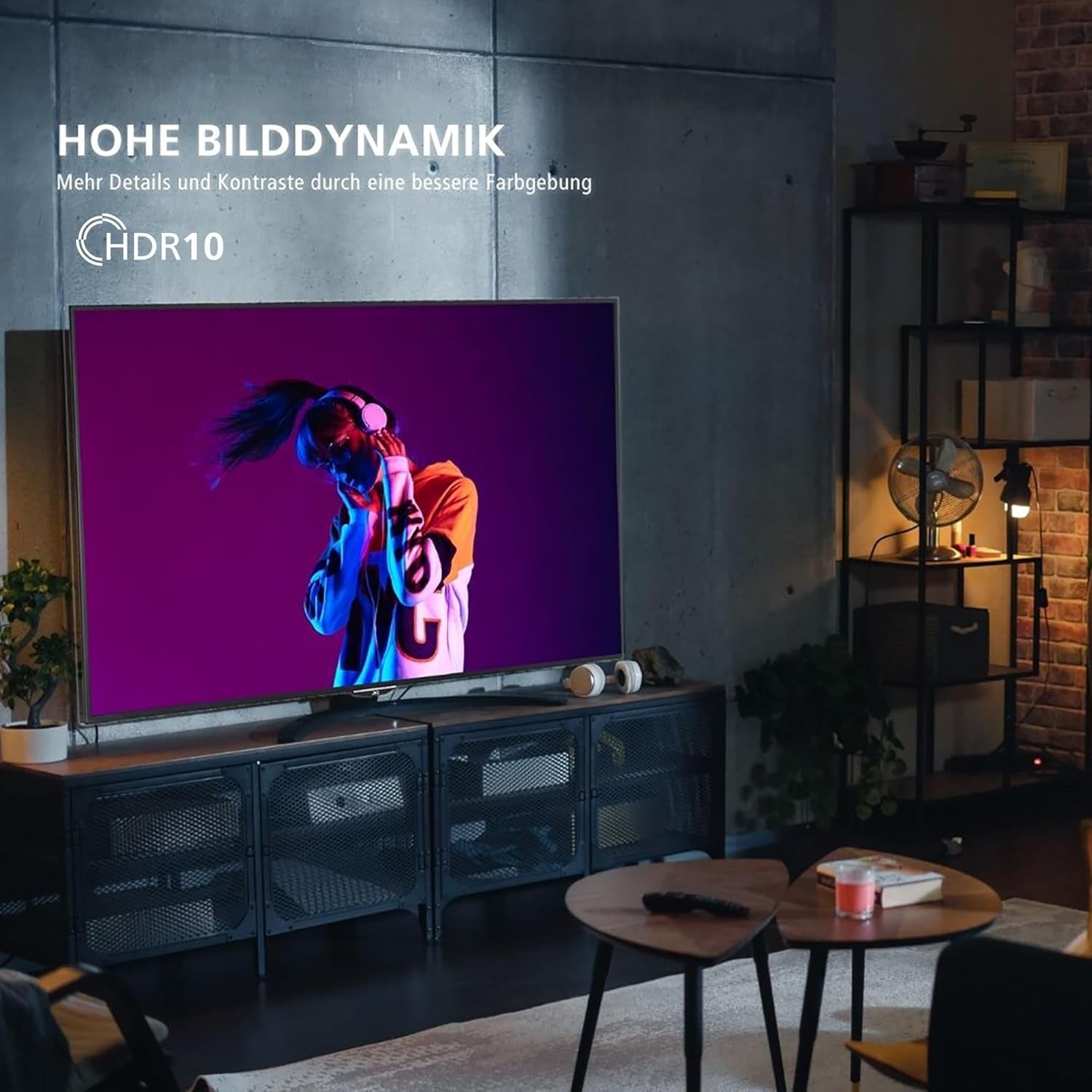 Televizor inteligent JVC VIDAA LT-32VDF5455 de 32 de inci, televizor Full HD, televizor HDR cu tuner triplu integrat, televizor LED negru