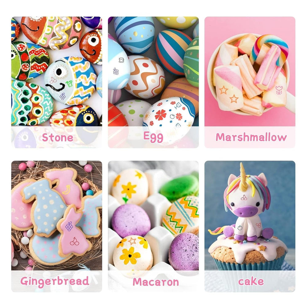 Stylos colorants alimentaires pour la pâtisserie, stylos colorants alimentaires pour œufs de Pâques, stylos colorants fondants, 12 marqueurs à pointe fine, aliments, écrivain pour biscuits, gâteaux, fondants, desserts, stylo d'écriture comestible