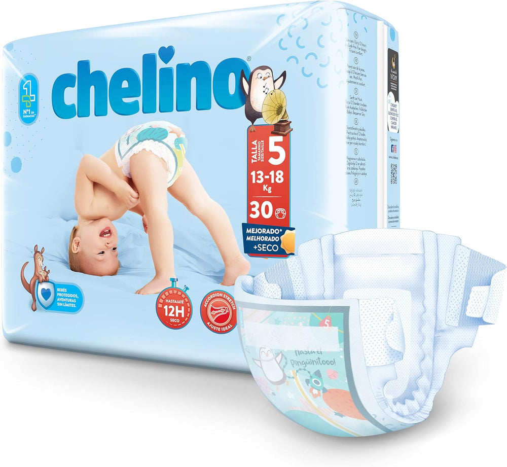 Couches Indas Fashion & Love, Junior T 5 pour 13-18 kg, (30 pièces)