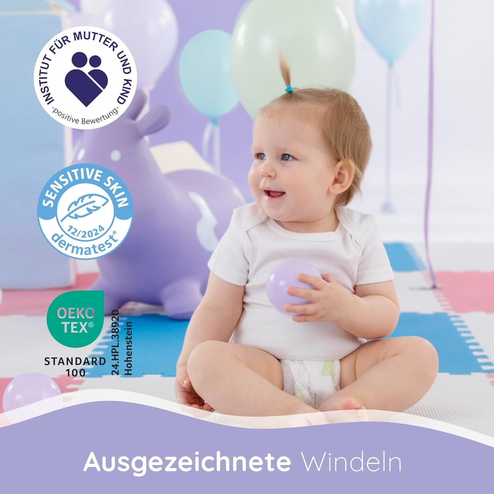 Couches Bella Baby Happy Premium, taille 6, Junior Extra, 15+ kg, 96 pièces, label DERMATEST et OEKO-TEX, couches jetables pour bébé