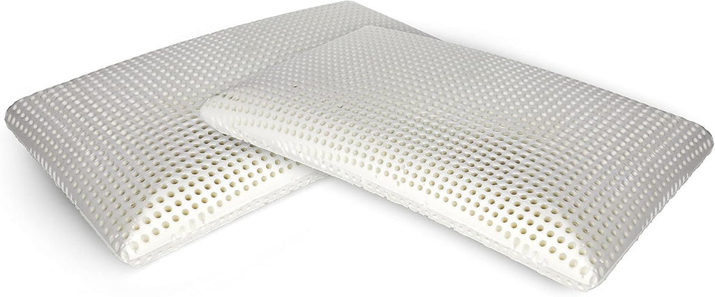 Talamo Italia Set de 2 perne pentru pat, 100% Made in Italy, pernă detașabilă "săpun" din spumă de memorie perforată, hipoalergenică și respirabilă, 70X40Xh16 Cm Perne standard Naty Shop Altezza 12 Fără capac Set Da 2