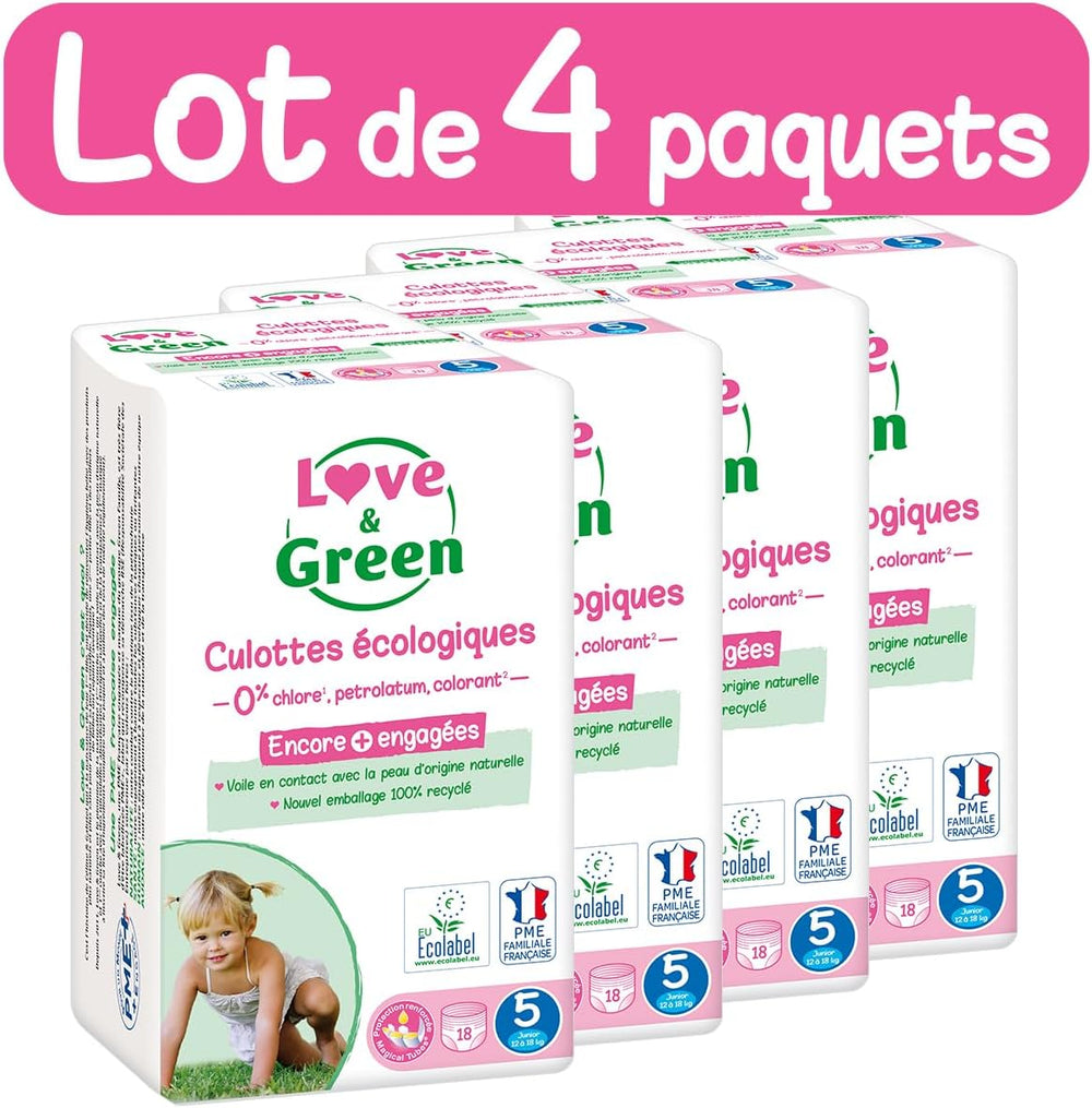 - Gesunde und ekologischen Diadeln Größe 6 (+16 kg), 1-Monatspackung (72 Pants) — saugfähig, auslaufsicher und free von unerwünschten Inhaltsstoffen (L'emballage peut varier)