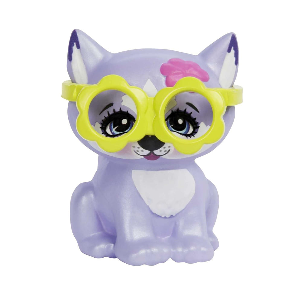 Enchantimals HHB90 - Poupée Hadley Husky (environ 15 cm) et figurine d'animal chien de traîneau, petite poupée avec jupe amovible et accessoires, excellent cadeau pour les enfants à partir de 4 ans