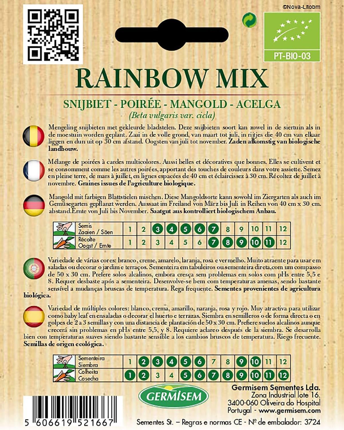 Mangold RAINBOW MIX, ECBIO7026