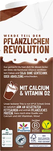 Alpro Sojadrink, Vanillegeschmack, Pflanzlicher Drink, végétalien, sans lactose, sans gluten, UHT, 15x250ml, paquet de 15