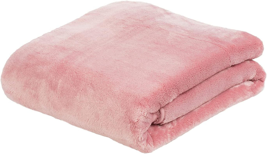 Gözze - Pătură confortabilă Premium Cashmere-Feeling, 500 G/M², 180 X 220 Cm - muștar Paturi si Cuverturi Besuche den GÃ¶zze-Store Roz închis 220 X 240 Cm