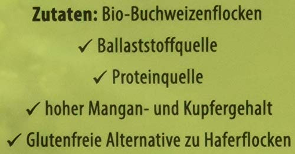 Flocons de sarrasin bio, 500g