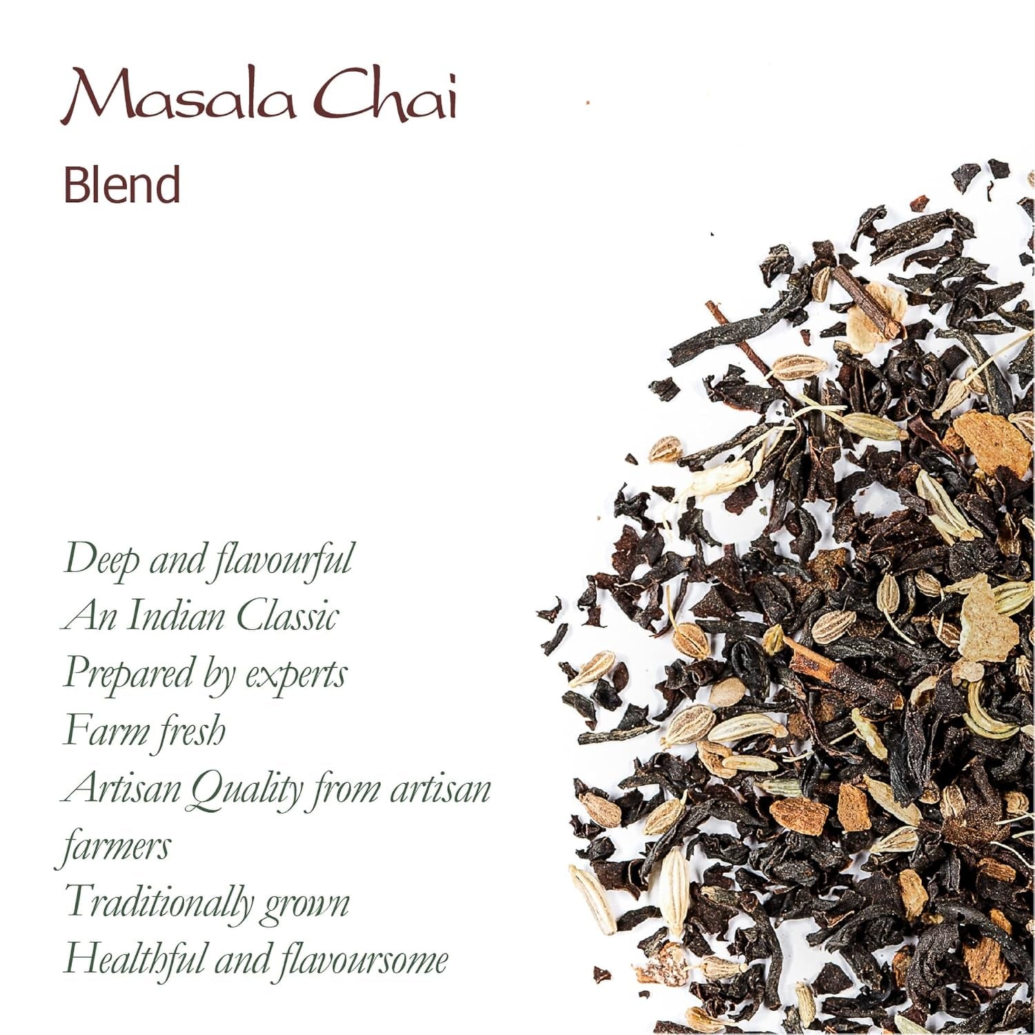 Masala Chai Ceai negru organic - perfect pentru India Latte - amestec indian organic 100 g