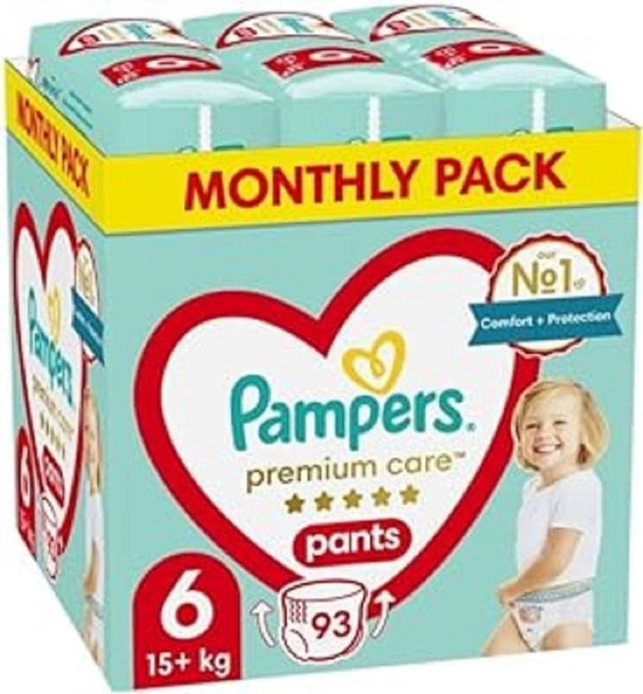Couches Pampers taille 2 (4-8kg), couches Premium Care, 68 pièces Mother and Baby Naty Shop 6 (93 pièces)