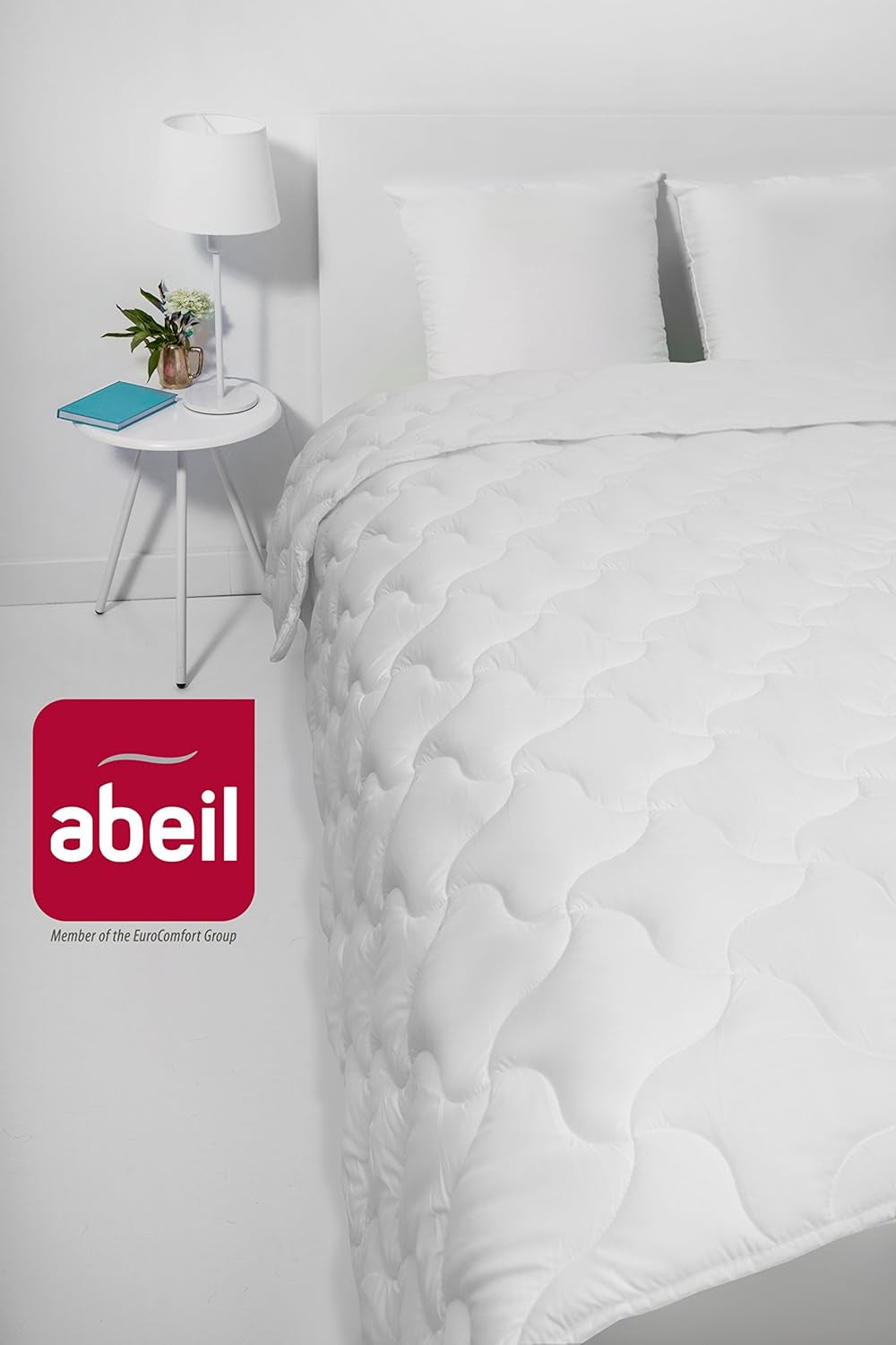 Abeil 1388 Couette Topcool, fine, régulateur d'humidité, blanc, 240 X 260 Cm Couettes et couettes Naty Shop
