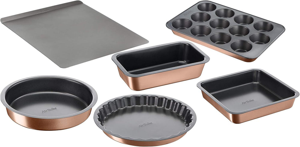 Tefal Airbake J2555014 Muffinform, Antihaftbeschichtung, Karbonstahl, Braun, 29 X 41 Cm Moules et plaques pour pâtisserie Naty Shop