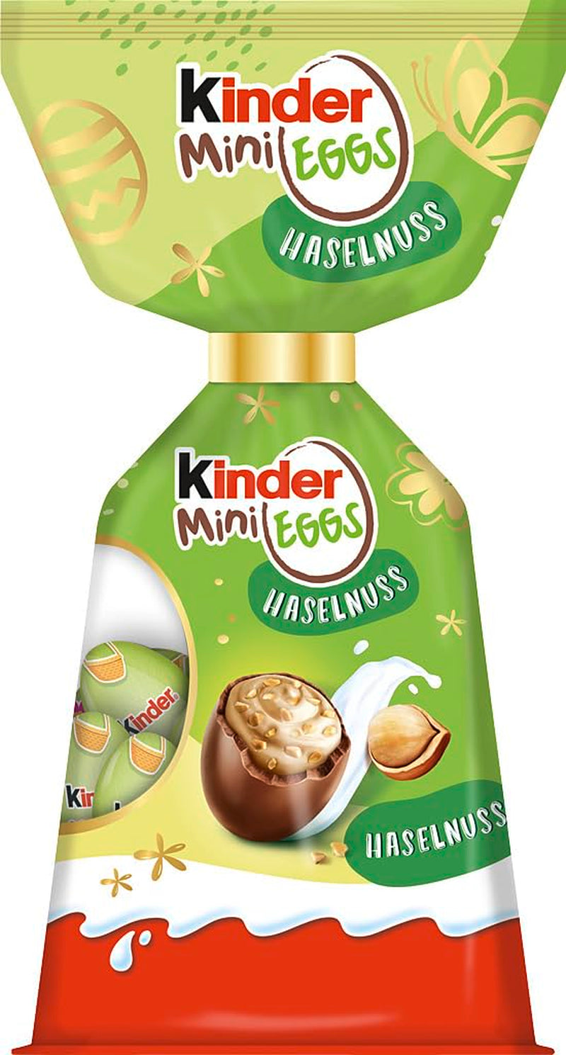 Kinder Mini Eggs Milk | 85g – Ouă delicioase de ciocolată pentru Paște – Dulciuri de Paște – Umplutură fină de lapte acoperită cu ciocolată cu lapte – Perfecte pentru coșul de Paște – De împărțit