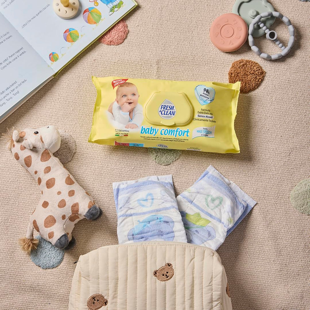 Lingettes humides, 72 pièces