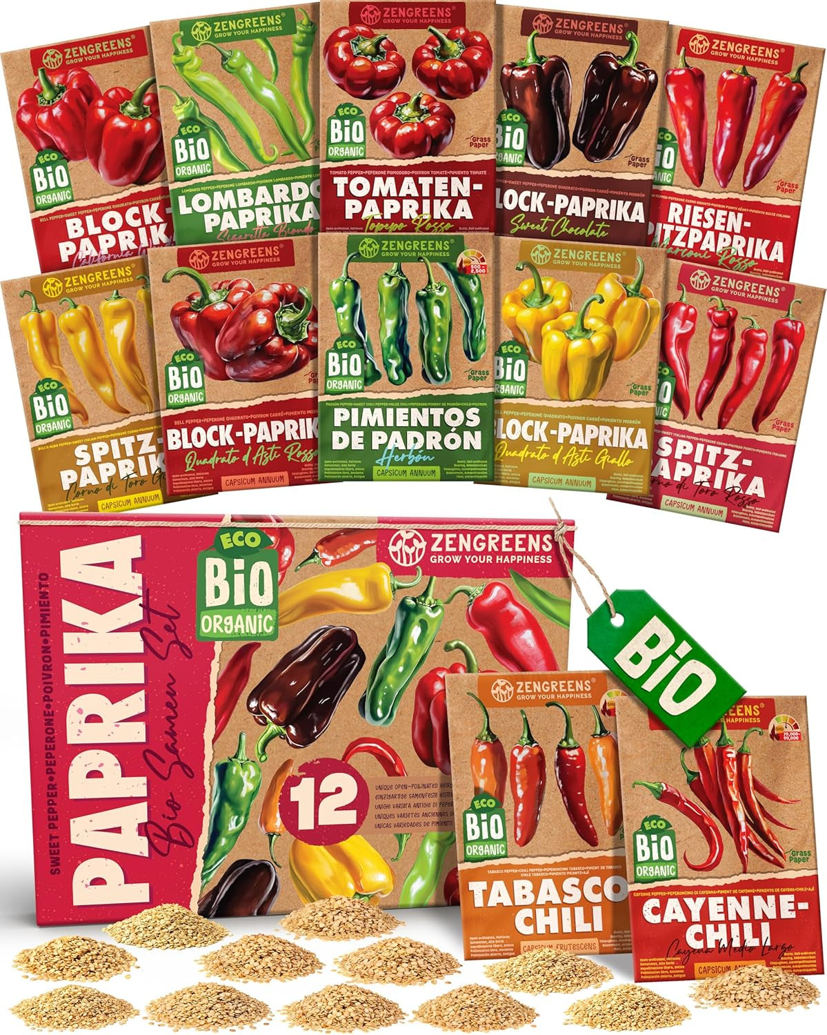 Graines de tomates biologiques dans un ensemble de 10 à 10 graines de tomates pour une culture facile dans le jardin, le balcon ou le parterre surélevé - Graines de plantes - Semis