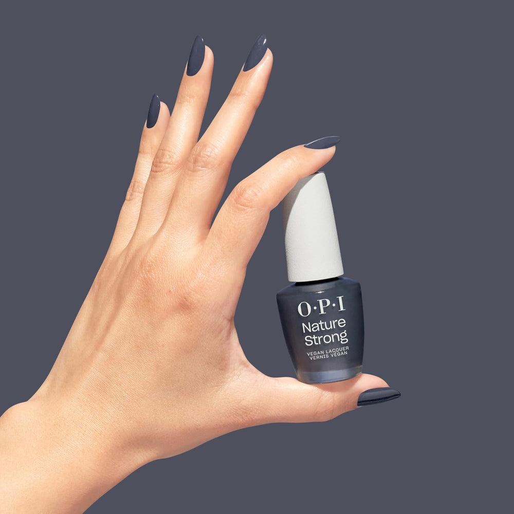 OPI Nature Strong White, Grey et Black Shades - vernis à ongles longue durée avec une formule végétalienne innovante contenant des ingrédients naturels - pour des ongles brillants