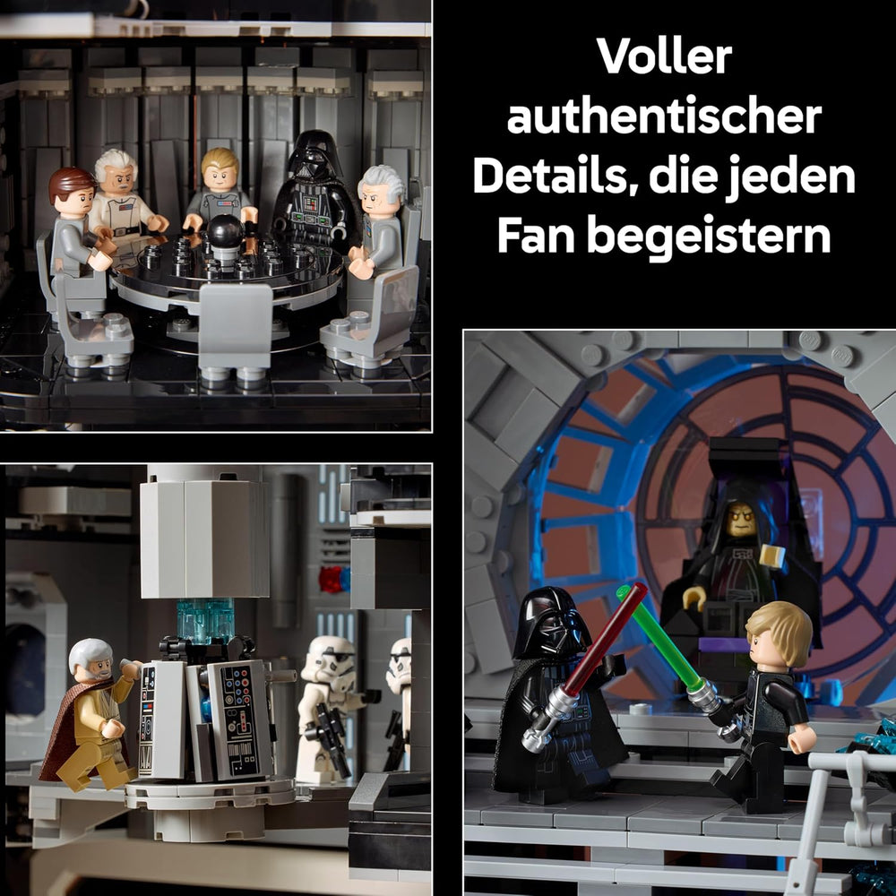 LEGO Star Wars Todesstern - Bauset für Erwachsene - Interaktives UCS-Ausstellungsmodell mit 36 ​​​​Minifiguren inkl. Luke Skywalker, Han Solo et Dark Vador - Cadeau pour hommes, femmes et fans - 75419
